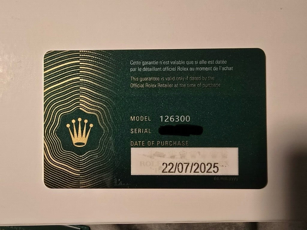 2025 Rolex Datejust 41 Ref. 126300: Full Set